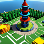 Strategic Tower Placement**

"Overhead view of a complex tower defense map layout in Roblox Tower Defense Simulator, showing a variety of colorful towers strategically placed along winding paths. The scene should depict a challenging wave of cartoonish enemies approaching the base. Fully clothed avatar in the corner strategizing. Safe for work. Appropriate content. Family-friendly. Perfect anatomy, correct proportions, professional game art style, high quality."

**