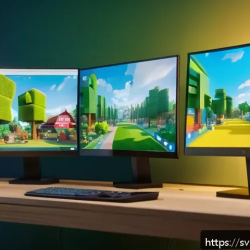 로블록스 미니게임 제작법 - A vibrant Roblox Studio workspace scene showcasing a user-friendly interface with visible Explorer a...